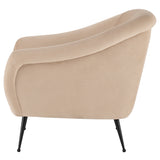 Lucie Nude Fabric Occasional Chair