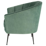 Aria Moss Fabric Single Seat Sofa