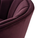 Aria Mulberry Fabric Single Seat Sofa