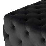Tufty Shadow Grey Fabric Ottoman Sofa