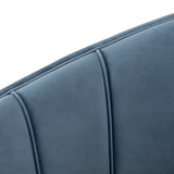 Aria Dusty Blue Fabric Single Seat Sofa