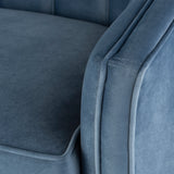 Aria Dusty Blue Fabric Double Seat Sofa