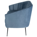 Aria Dusty Blue Fabric Double Seat Sofa