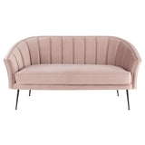 Aria Blush Fabric Double Seat Sofa