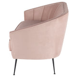 Aria Blush Fabric Double Seat Sofa
