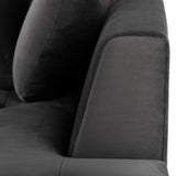 Janis Shadow Grey Fabric Sectional Sofa