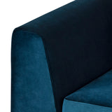 Matthew Midnight Blue Fabric Sectional Sofa