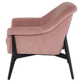 Charlize Dusty Rose Fabric Occasional Chair