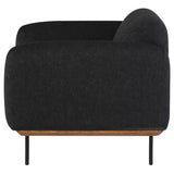 Benson Activated Charcoal Fabric Single Seat Sofa