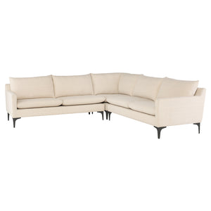Anders Sand Fabric Sectional Sofa