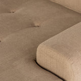 Colyn Burlap Fabric Sectional Sofa