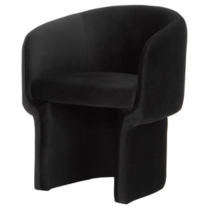 Clementine Black Fabric Dining Chair