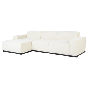 Leo Coconut Fabric Sectional Sofa
