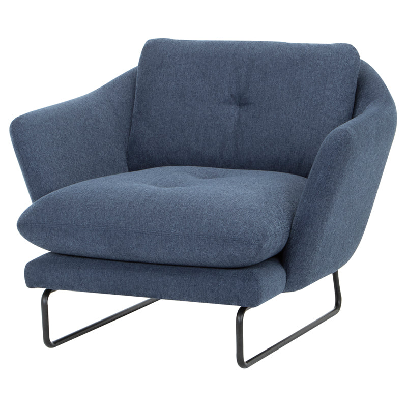 Frankie Denim Fabric Single Seat Sofa