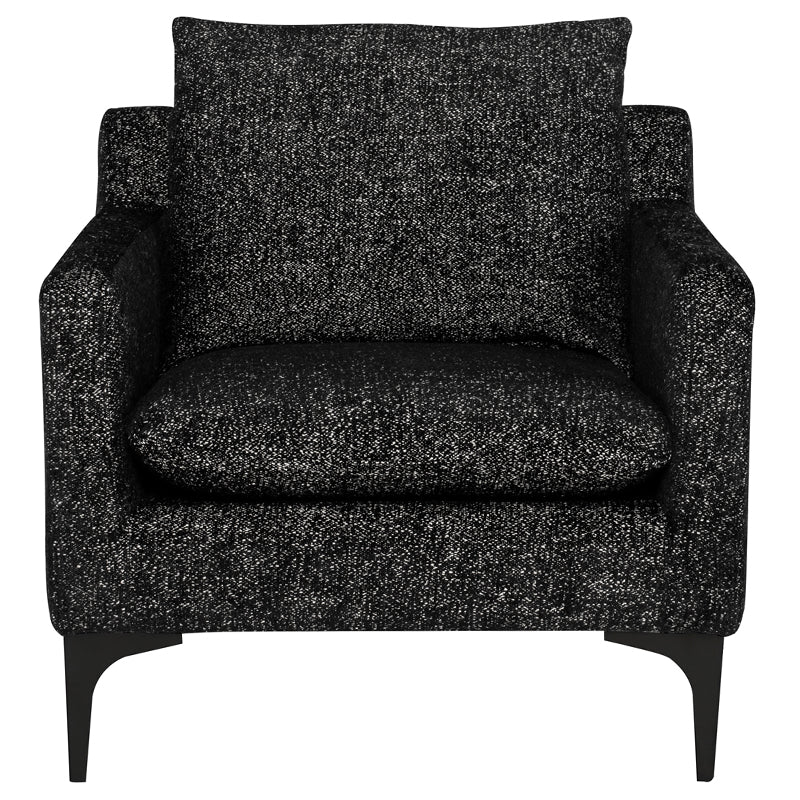 Anders Salt & Pepper Fabric Single Seat Sofa