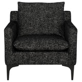 Anders Salt & Pepper Fabric Single Seat Sofa