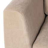 Janis Almond Fabric Sectional Sofa