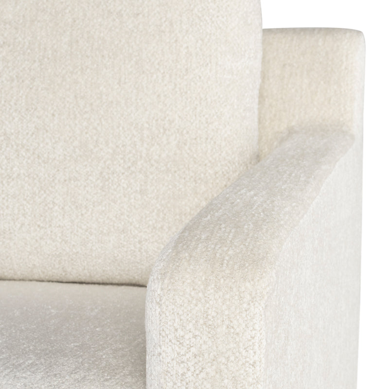Anders Coconut Fabric Single Seat Sofa