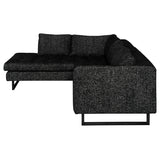 Janis Salt & Pepper Fabric Sectional Sofa
