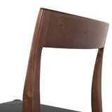Ameri Black Leather Dining Chair