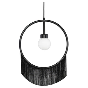 Blanca Black Fabric Pendant Lighting