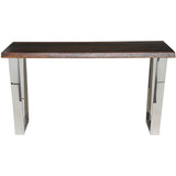 Versailles Seared Wood Console Table