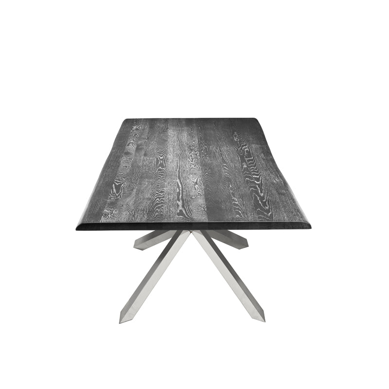 Couture Oxidized Grey Wood Dining Table