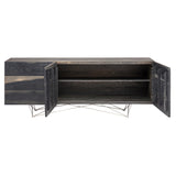 Zola Ebonized Wood Sideboard Cabinet