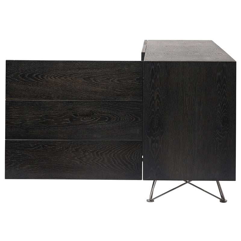 Zola Ebonized Wood Sideboard Cabinet