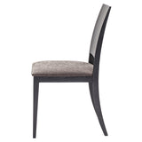 Eska Dark Grey Fabric Dining Chair