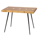 Nexa Smoked Wood Side Table