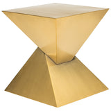 Giza Steel Gold Metal Side Table