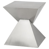 Giza Steel Silver Metal Side Table