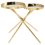 Olivia Gold Metal Side Table