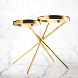 Olivia Gold Metal Side Table
