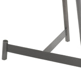 Landon Graphite Metal Side Table
