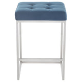 Chi Peacock Fabric Counter Stool