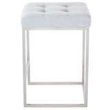 Chi Ice Blue Fabric Counter Stool