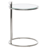 Lily Silver Metal Side Table
