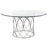 Juliette Glass Glass Dining Table