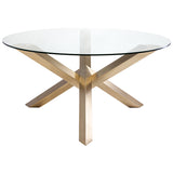 Costa Gold Metal Dining Table