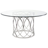 Juliette Glass Glass Dining Table