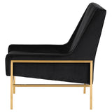 Theodore Black Fabric Occasional Chair