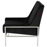 Theodore Black Fabric Occasional Chair