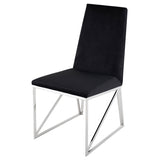 Caprice Black Fabric Dining Chair