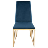 Caprice Peacock Fabric Dining Chair