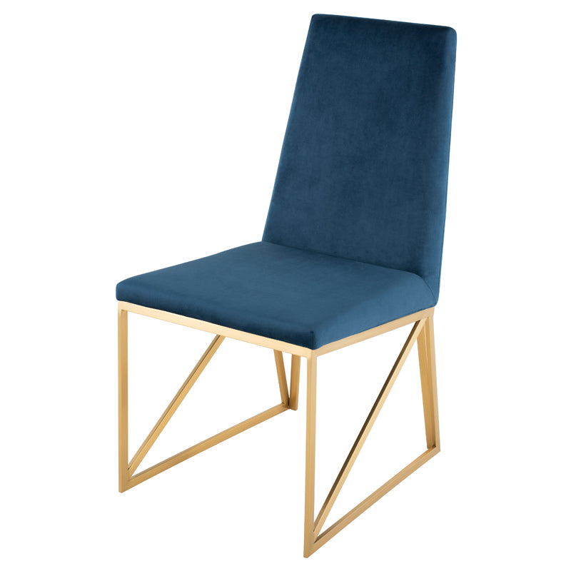 Caprice Peacock Fabric Dining Chair