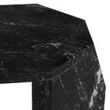 Gia Nero Stone Side Table