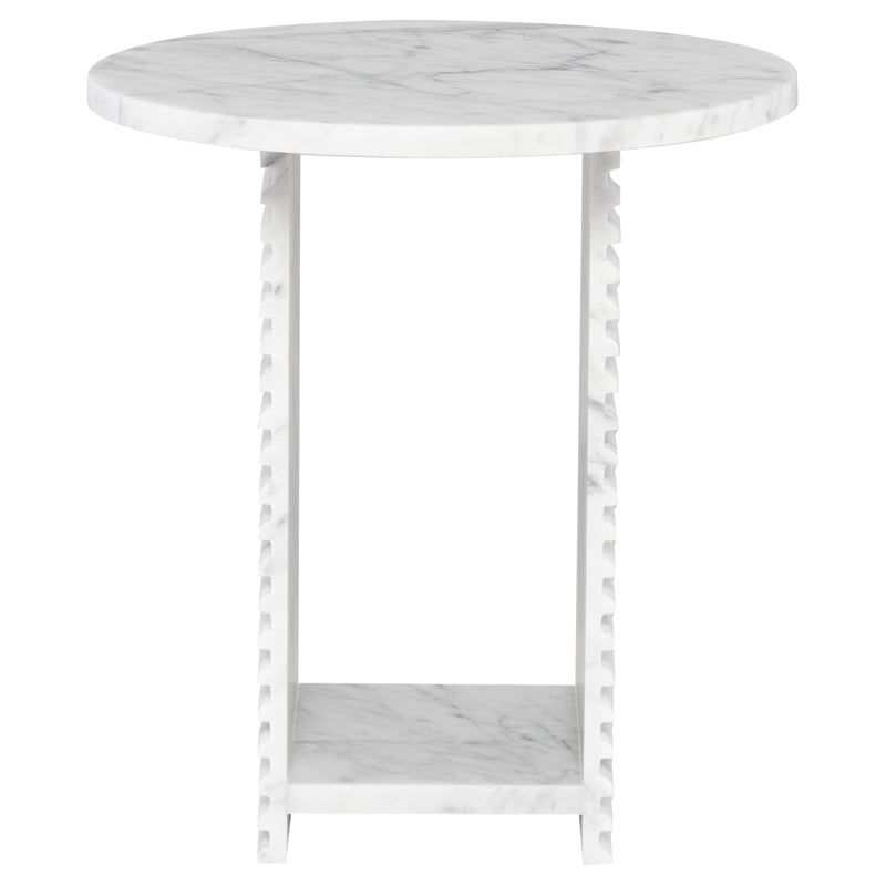 Gia Bianco Stone Side Table