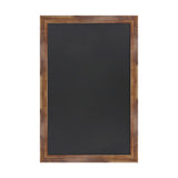 English Elm EE1978 Rustic Commercial Grade Magnetic Wall Mounted Chalkboard Torched Brown EEV-14280